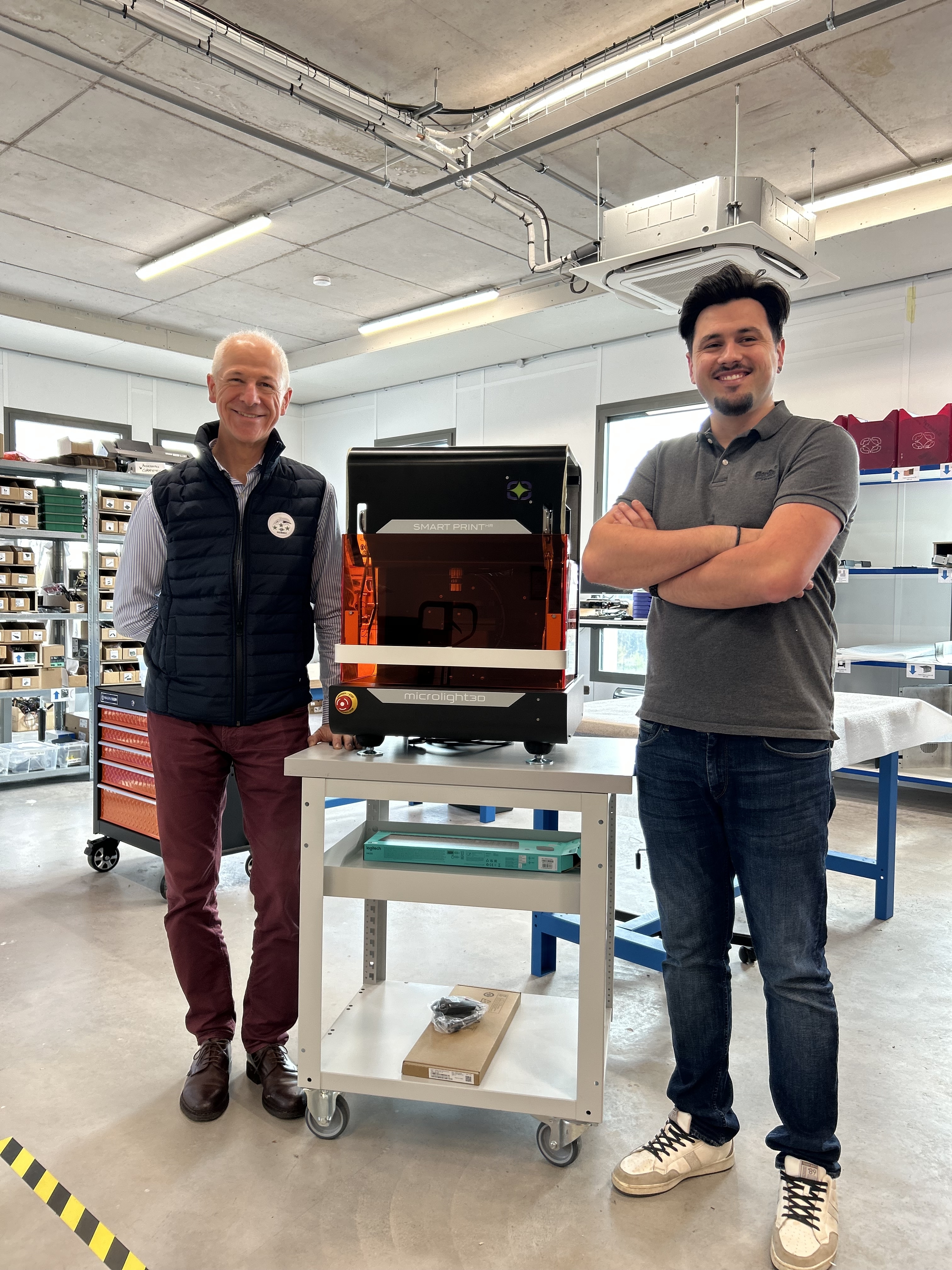 Microlight 3D avec Denis Barbier, CEO, et Rémi Piquard, Responsable de production