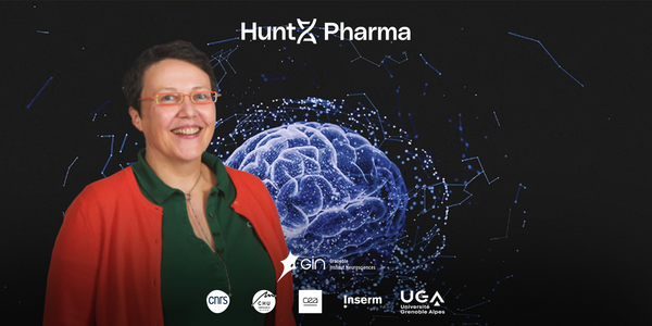 Huntx pharma visuel lettre avec Laure